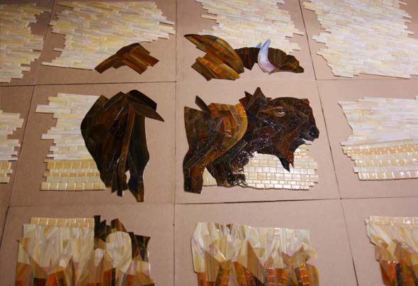 Glass tile and stained glass mosaic shipment